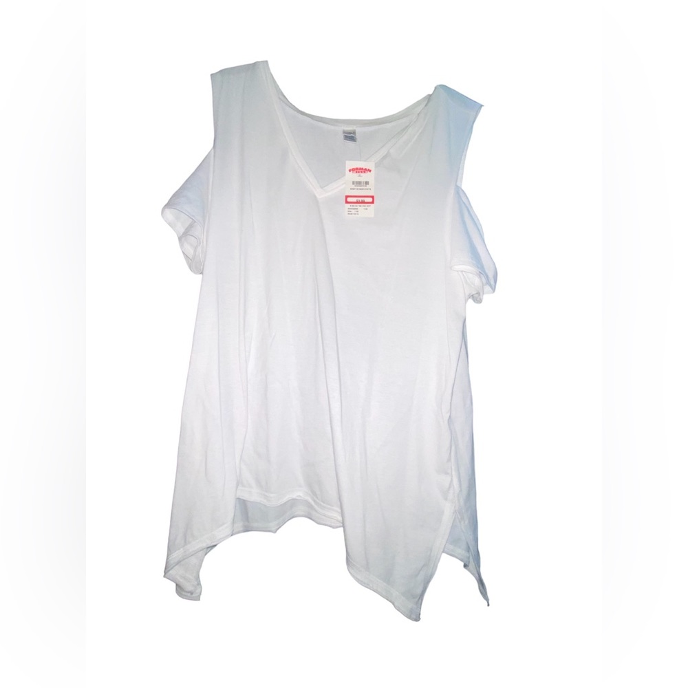 White Cold Shoulder Basics Top